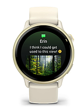 Смарт-годинник Garmin Vivoactive 6 Lunar Gold with Bone Band, фото 4