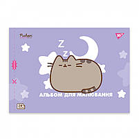 Альбом для малювання А4 28 л скоба з перфорацією 100 г/м2 Pusheen Асорті дів, фото 3