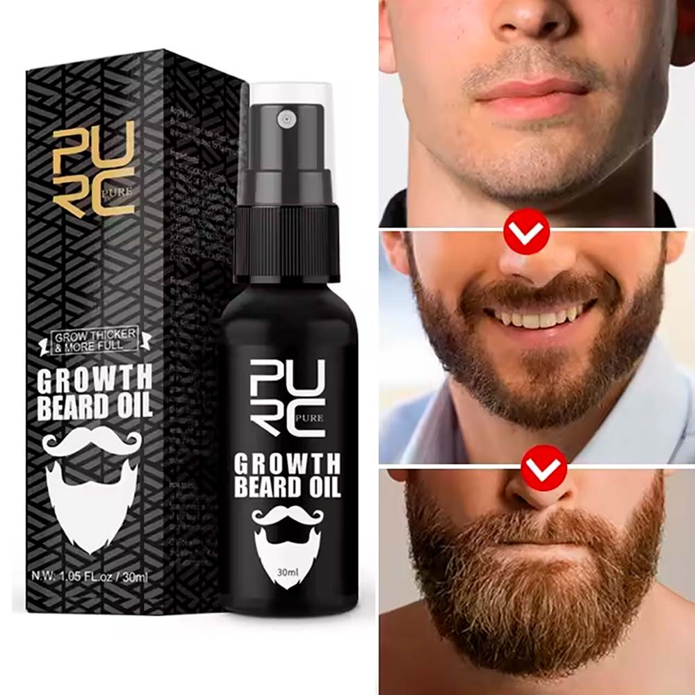 Олія для росту бороди 30мл, PURE / Засіб для росту бороди / Препарат для рост бороди / Спрей для бороди, фото 1
