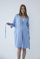 Халат мусліновий для вагітних Pregnant Style Josephine3 44 Блакитний
