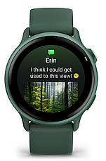 Смарт-годинник Garmin Vivoactive 6 Metallic Jasper Green with Jasper Green Band, фото 4