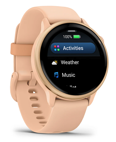 Смарт-годинник Garmin Vivoactive 6 Metallic Pink Dawn with Pink Dawn Band, фото 1