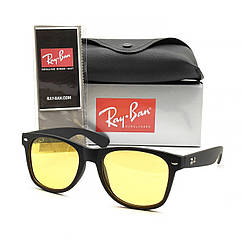Окуляри Ray Ban Wayfarer 2140 жовті, матова оправа