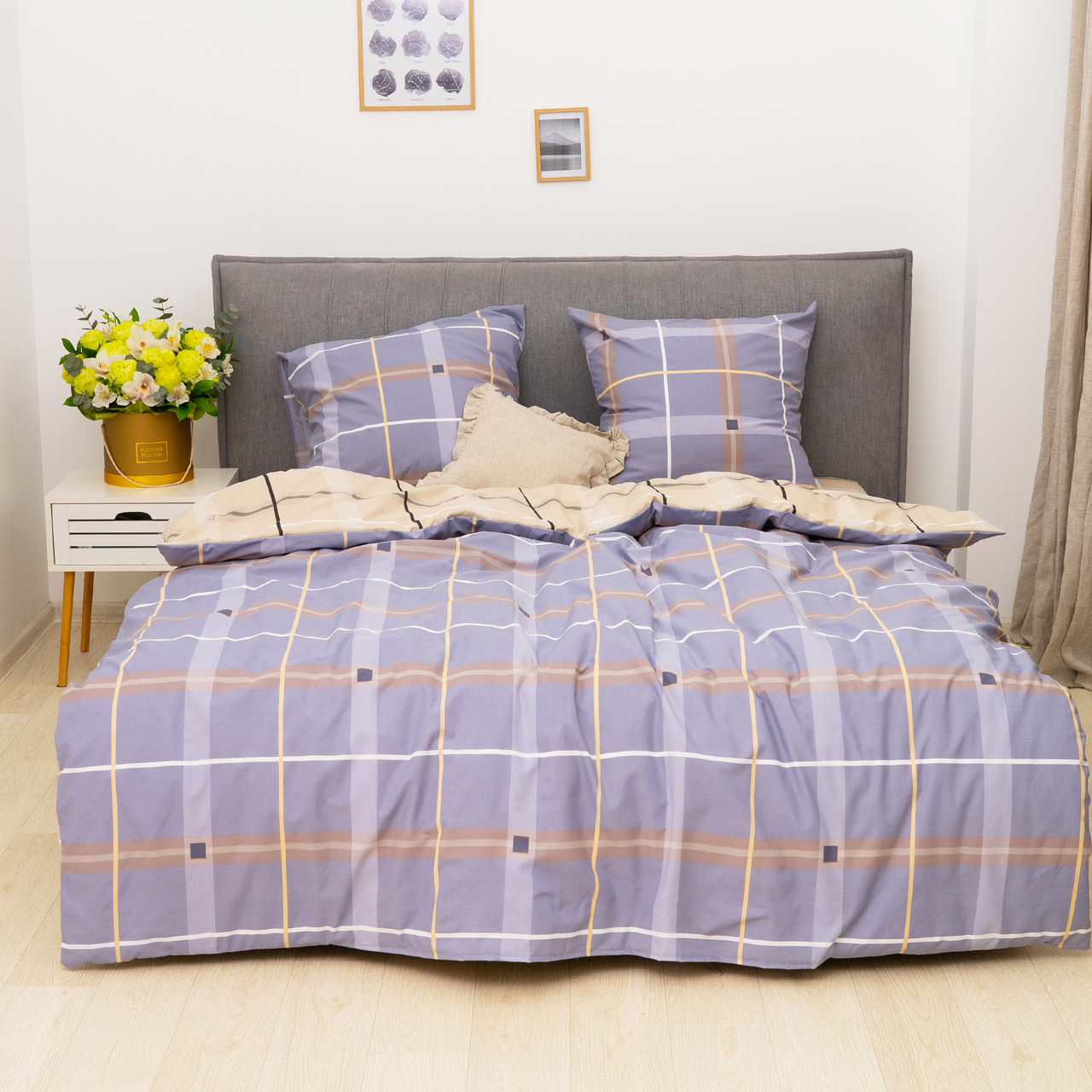 Постільна білизна Isleep Viluta ранфорс з простирадлом на гумці (180*200) - 24348 євро, фото 1