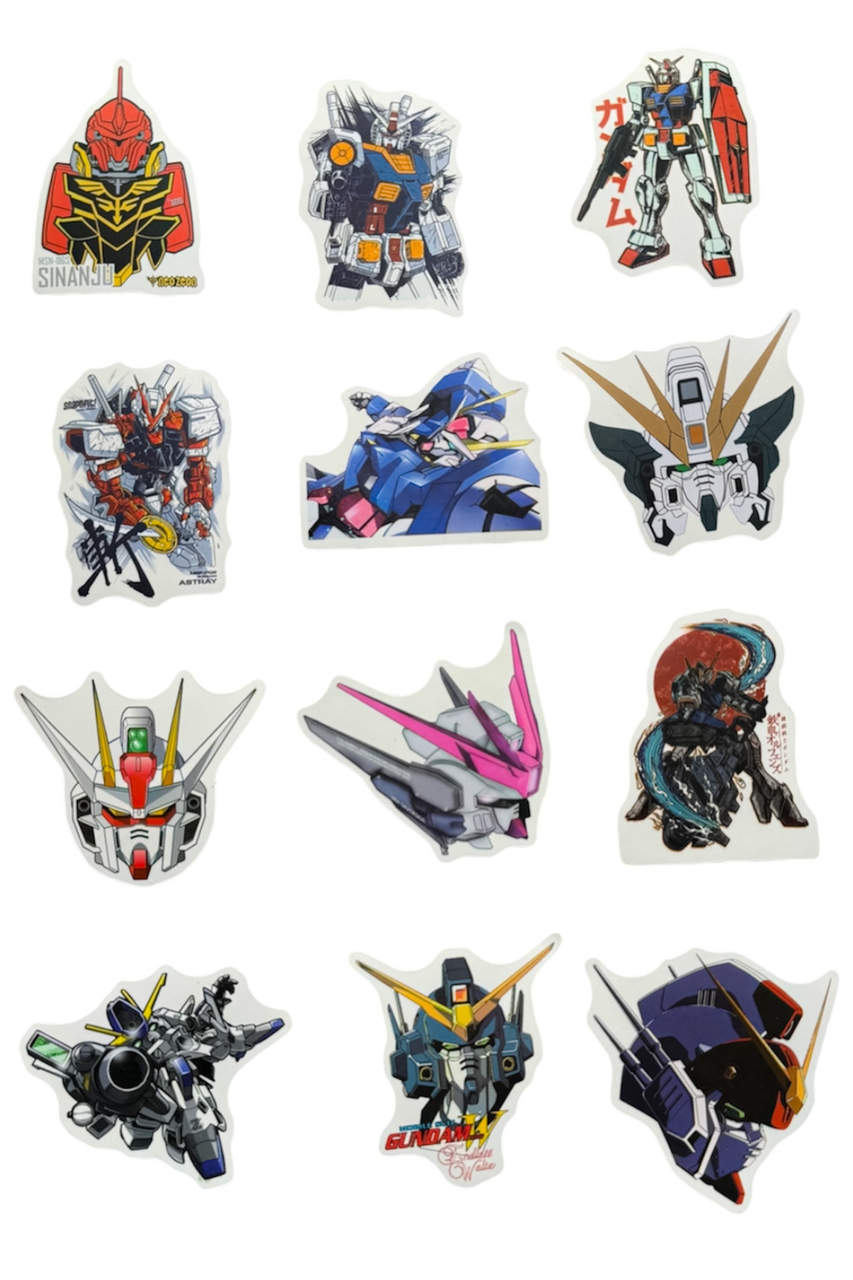 Наклейки стікери Gundam Universe Apmi самоклеючі 50 шт., фото 1