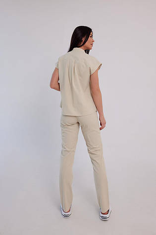 Жіночий медичний костюм Ніколь жовтий - Костюм косметолога - Костюм масажиста, фото 2