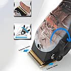 Професійна машинка для стрижки волосся + 4 насадки, VGR-689 / Чоловіча акумуляторна машинка-триммер для волосся, фото 6