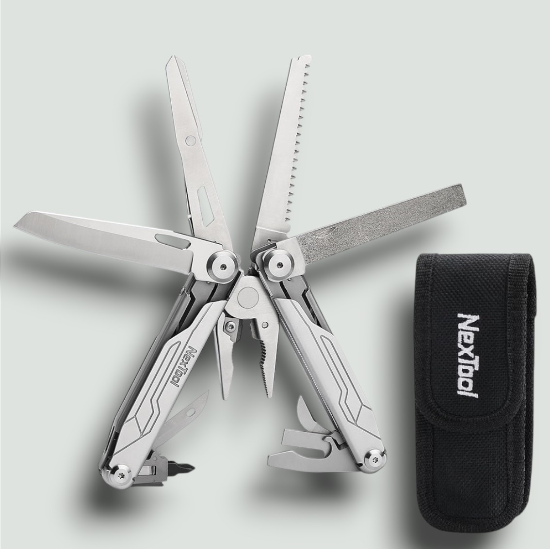 Мультитул Xiaomi NexTool Flagship Captain (NE20214) 19 в 1 плюс фірмовий нейлоновий чохол на ремінь