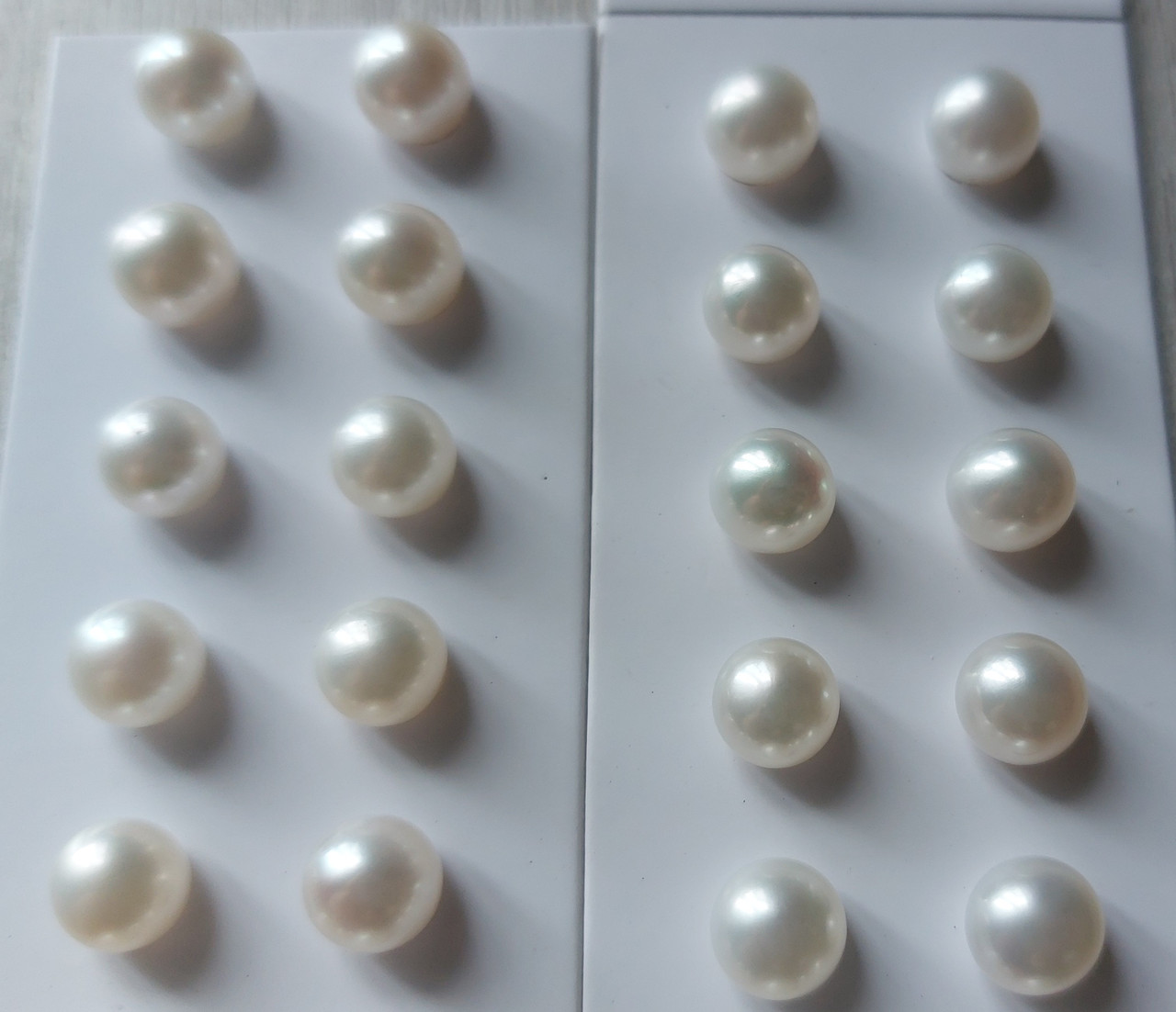 Перлини пара 7 - 7.5 мм не просвердлений, фото 1