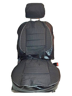 Чохли "PILOT" 2101/02/03/06 шкір.зам + тканина чорно/сіра