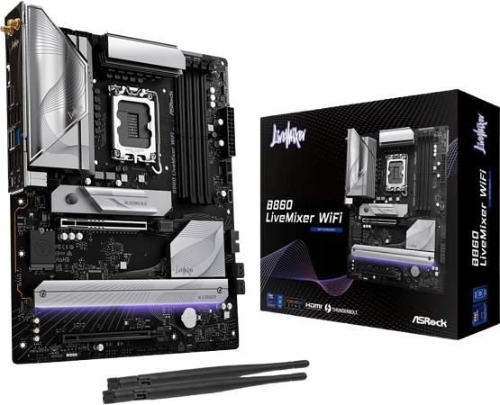 Материнська плата ASRock B860 LiveMixer Wi-Fi LGA 1851 (B860 LiveMixer WiFi)