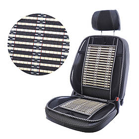 Масажер чорна сітка + бамбук 47 * 130см Elegant MAX 100 657