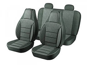 Чохлі "PILOT" Lanos тканинина чорн. + тканина чорно/сіра