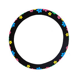 Чохол на кермо "M" (37-39см) з рельєфними Квітками Elegant 105520