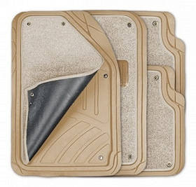 Килимки зима/літо "Бежевий" - 4шт - "Elegant" 215015 - на заклепках (4шт/ящ)