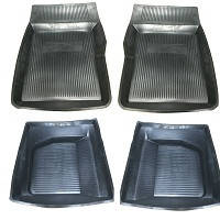 Килимки гумові Волга 2410 (4шт) коритом (з логотипом) "РТІ"