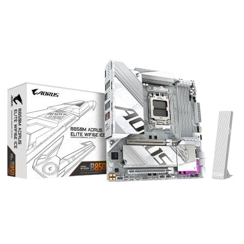 Материнська плата Gigabyte B850M Aorus Elite Wi-Fi6E Ice Socket AM5 (B850M A ELT WF6E ICE)