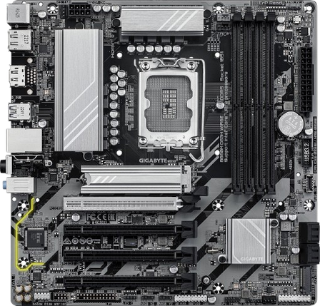 Материнська плата Gigabyte B860M DS3H Wi-Fi6E LGA 1851 (B860M DS3H WIFI6E), фото 3