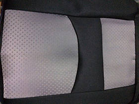 Чохли ''В'' чорні ( Сіра середина) "Автосвіт"- Копер (Спинка тягучка -Два підго-ка)