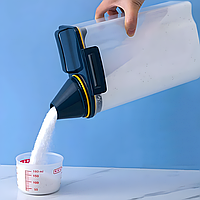 Контейнер для круп із кришкою дозатором, 2л, Зелений (Банка для сипучих продуктів)