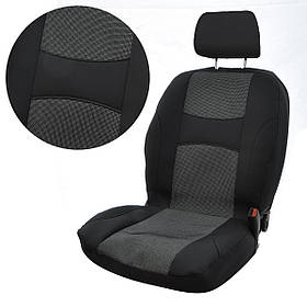 Чохли bus "B" чорно-сіра автотканина "Автосвіт"(2+1) (мод. Mercedes Sprinter, VW LT 96-06 3 підгол.)