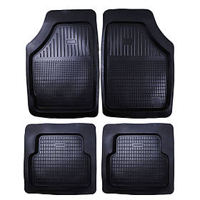 Килимки гумові (4шт) чорні "Prima" YP-GROUP "Дубно" ПРЕМІУМ корито (Високий борт -4см)