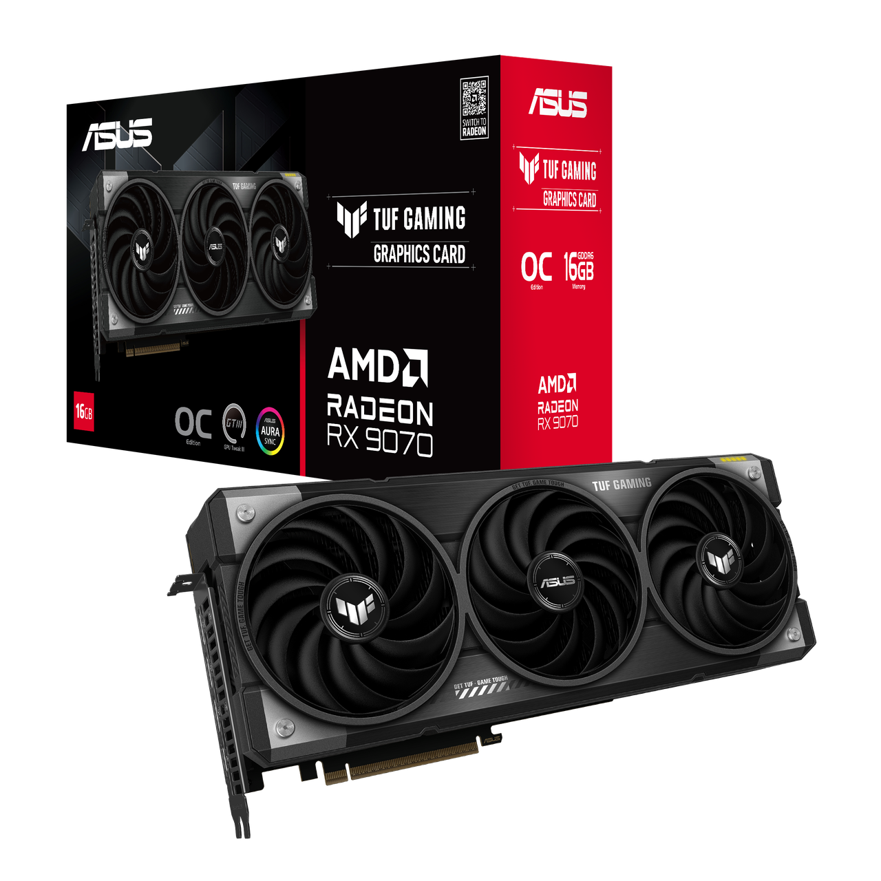 Відеокарта AMD Radeon RX 9070 16GB Asus TUF Gaming OC (TUF-RX9070-O16G-GAMING)