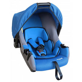 Дитяче автокрісло 0-1.5 років, 0-13 кг, категорія 0+ SIGER "Егіда Люкс" синій