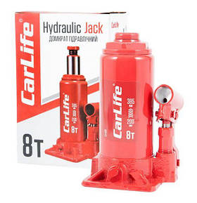 Домкрат гідравлічний 8т (коробка) висота 200-385мм Carlife BJ408 (5шт/ящ)