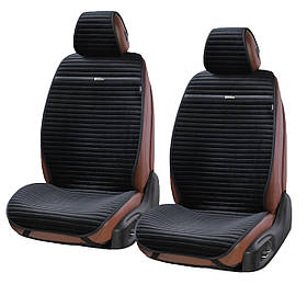 Накидки сидінь алькантара "Elegant" NAPOLI Чорний Повний комплект (700 116)