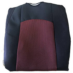 Майка чорна/червона передня автотканина "АвтоСвіт"- "MAX " (Закритий бік та низ/2-а підголовника)