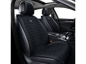 Накидки сидінь преміум класу велюр "Beltex" Chicago Чорний (black) Передні BX85150
