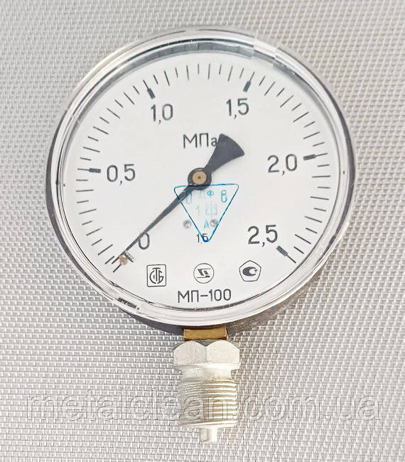 Манометр загальнотехнічний МП-100 2,5 МПа, фото 1