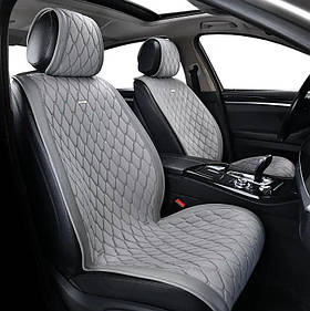 Накидки сидінь преміум класу велюр "Beltex" New York Сірий (grey) Передні BX84250