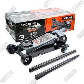 Домкрат гідравлічний підкатний 3т 135-495 мм картон 28 кг "EL" 350 009