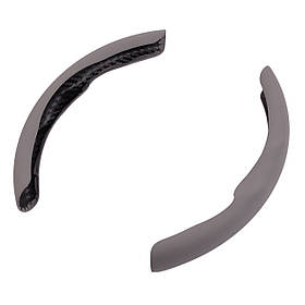 Накладка чохол на кермо універсальна Хвиля-1 Шкіра Нубук з масажером Сірий