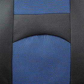 Чохли ''В'' чорні ( Синя середина) "Автосвіт"- Копер (Спинка тягучка -Два підго-ка)