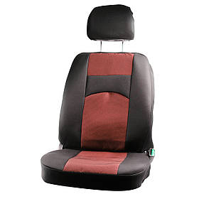 Чохли ''В'' чорні ( Червона середина) "Автосвіт"- Копер (Спинка тягучка -Два підго-ка)