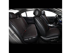 Накидки сидінь преміум класу велюр "Beltex" Monte Carlo Чорно-Червоний (black-red)Пов-й комп.BX81110