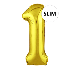 Цифра FLEXMETAL-ФМ 40" Slim Золото 1 (УП)