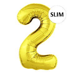 Цифра FLEXMETAL-ФМ 40" Slim Золото 2 (УП)