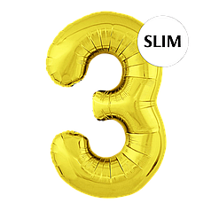 Цифра FLEXMETAL-ФМ 40" Slim Золото 3 (УП)