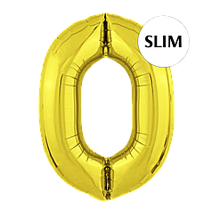 Цифра FLEXMETAL-ФМ 40" Slim Золото 0 (УП)