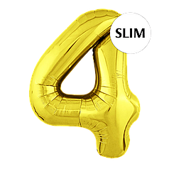 Цифра FLEXMETAL-ФМ 40" Slim Золото 4 (УП)