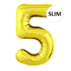 Цифра FLEXMETAL-ФМ 40" Slim Золото 5 (УП)