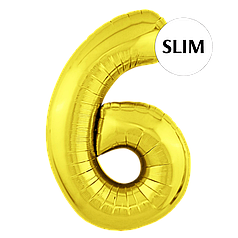 Цифра FLEXMETAL-ФМ 40" Slim Золото 6 (УП)