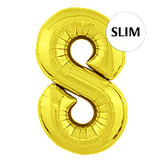 Цифра FLEXMETAL-ФМ 40" Slim Золото 8 (УП)