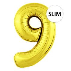 Цифра FLEXMETAL-ФМ 40" Slim Золото 9 (УП)