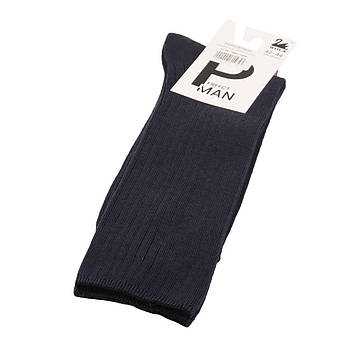 Бавовняні чоловічі шкарпетки Wola U94.F06 G86 grapfit