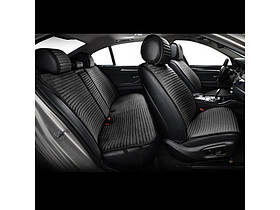 Накидки сидінь преміум класу велюр "Beltex" Barcelona Чорний (black) Повний комплект BX83100